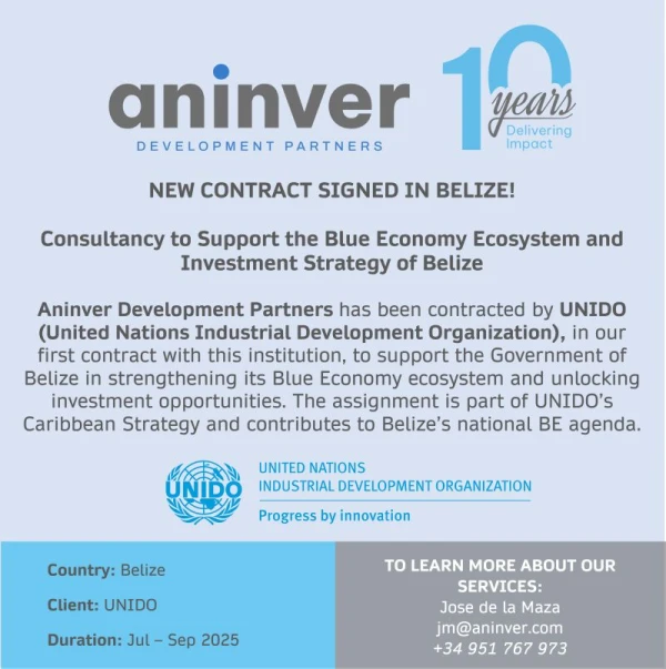 Aninver wins first project with UNIDO